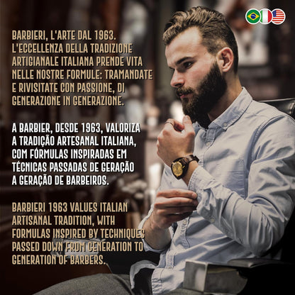 Cera Forte Capelli Professionale 100gr - Tenuta Estrema e Duratura - Effetto Lucido - Barbieri Since 1963 - Fragranza Marina e Salina unita al Mirto e Cedro - Uso Unisex Uomo e Donna - Made in Italy