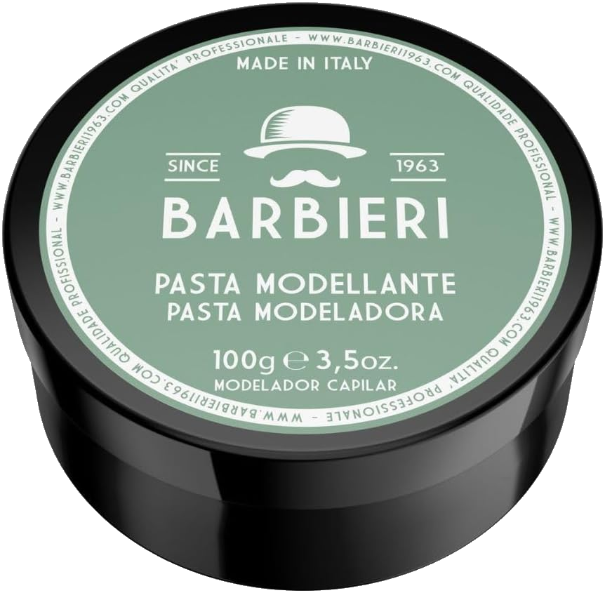 Cera Pasta Modellante Professionale 100gr - Effetto Opaco Naturale e Volumizzante - Argilla per Capelli – Barbieri Since 1963 - Fragranza Agrumata e Legnosa - Uso Unisex Uomo e Donna  Made in Italy