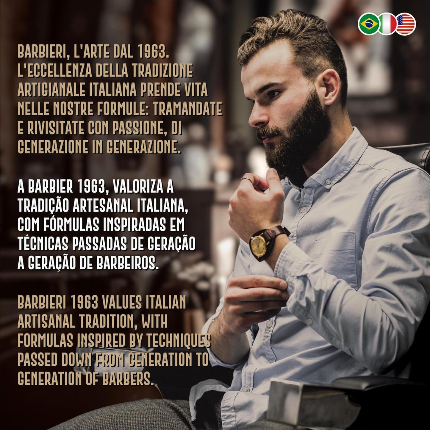 Cera Pasta Modellante Professionale 100gr - Effetto Opaco Naturale e Volumizzante - Argilla per Capelli – Barbieri Since 1963 - Fragranza Agrumata e Legnosa - Uso Unisex Uomo e Donna  Made in Italy